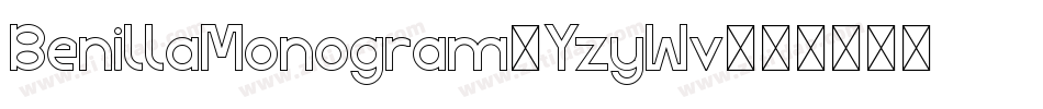 BenillaMonogram-YzyWv字体转换