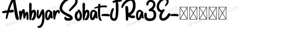 AmbyarSobat-JRa3E字体转换