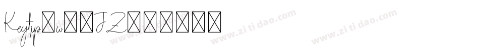 Keytip-w13JZ字体转换
