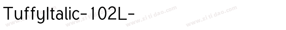 TuffyItalic-102L字体转换