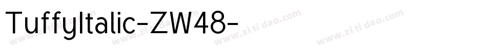 TuffyItalic-ZW48字体转换