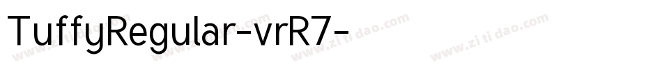 TuffyRegular-vrR7字体转换