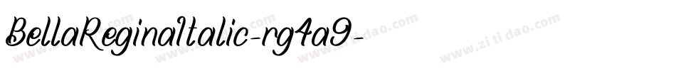 BellaReginaItalic-rg4a9字体转换