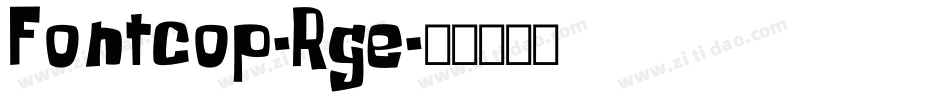 Fontcop-Rge字体转换