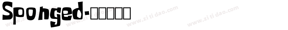 Sponged字体转换