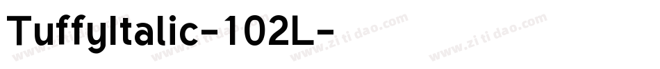 TuffyItalic-102L字体转换