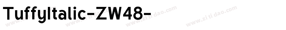 TuffyItalic-ZW48字体转换