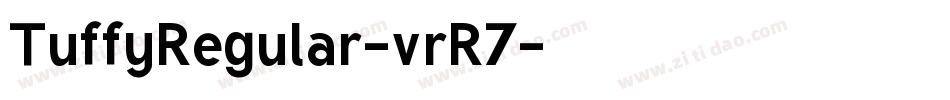 TuffyRegular-vrR7字体转换