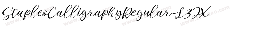 StaplesCalligraphyRegular-L3JX3字体转换