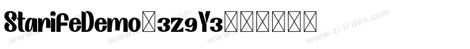 StarifeDemo-3z9Y3字体转换