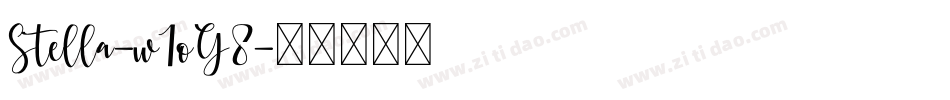 Stella-w1oG8字体转换