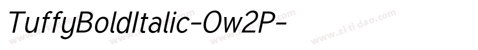 TuffyBoldItalic-Ow2P字体转换