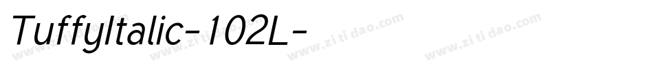 TuffyItalic-102L字体转换