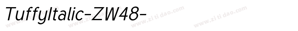 TuffyItalic-ZW48字体转换