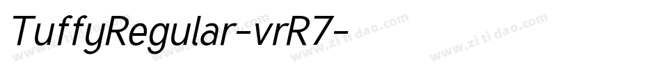 TuffyRegular-vrR7字体转换