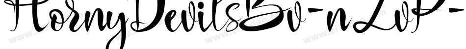 HornyDevilsBv-nZvP字体转换