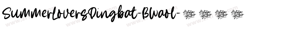 SummerLoversDingbat-BWaol字体转换