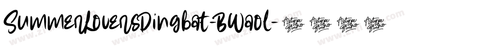 SummerLoversDingbat-BWaol字体转换