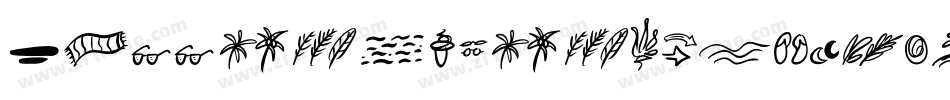 SummerLoversDingbat-BWaol字体转换