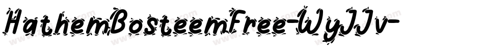 HathemBosteemFree-WyJJv字体转换