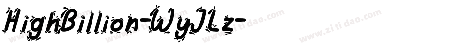 HighBillion-WyJLz字体转换