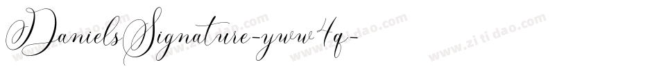DanielsSignature-yww4q字体转换