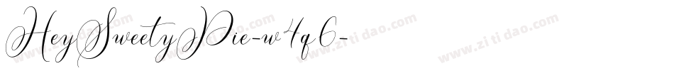 HeySweetyPie-w4q6字体转换