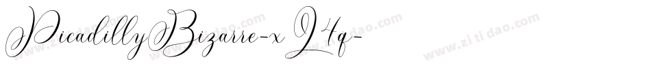 PicadillyBizarre-xL4q字体转换