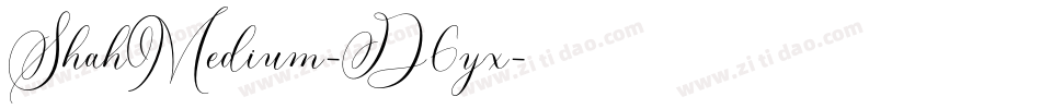 ShahMedium-D6yx字体转换