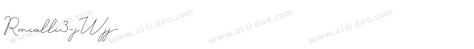 Rmcalli3-jWjj字体转换