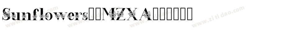 Sunflowers-8MZXA字体转换