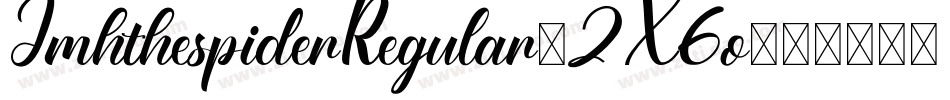 JmhthespiderRegular-2X6o字体转换