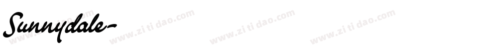 Sunnydale字体转换