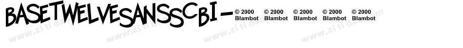 BaseTwelveSansSCBI字体转换