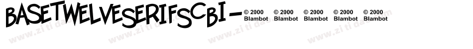 BaseTwelveSerifSCBI字体转换