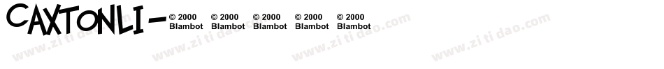Caxtonli字体转换