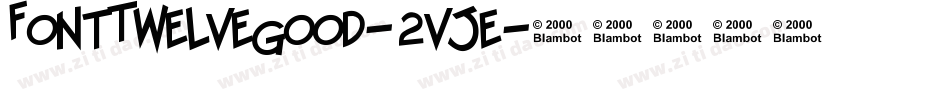 FontTwelveGood-2vje字体转换