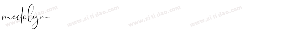 medelyn字体转换