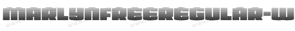 MarlynFreeRegular-w1G9n字体转换