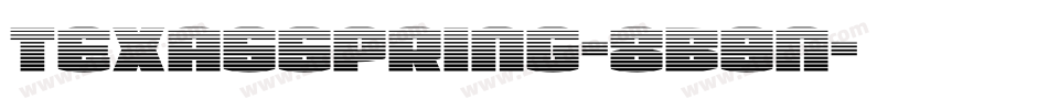 Texasspring-8B9n字体转换
