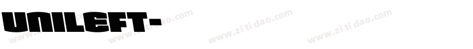 Unileft字体转换