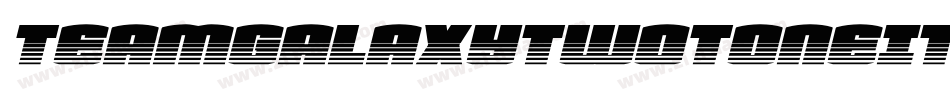 TeamGalaxyTwotoneItalic-RpJ16字体转换