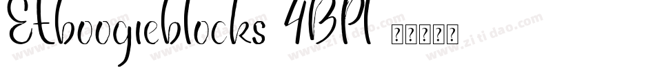 Etboogieblocks-4BPl字体转换