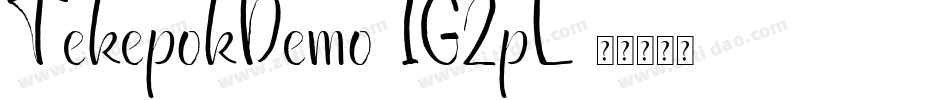 TekepokDemo-1G2pL字体转换