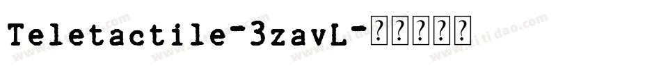 Teletactile-3zavL字体转换