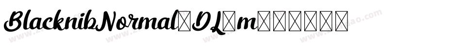 BlacknibNormal-DL8m字体转换