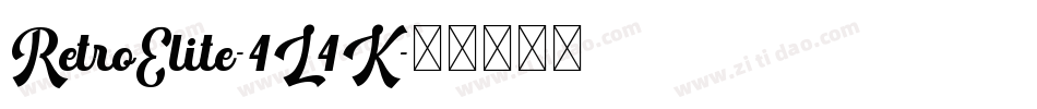 RetroElite-4L4K字体转换