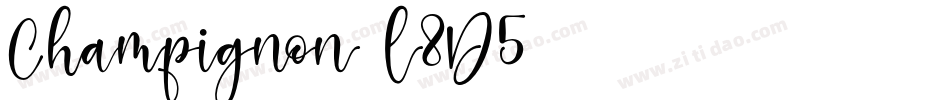 Champignon-l8D5字体转换