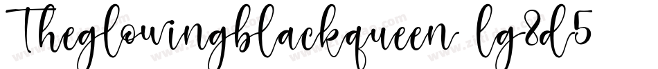 Theglowingblackqueen-lg8d5字体转换