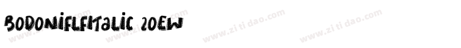 BodoniflfItalic-2OEw字体转换